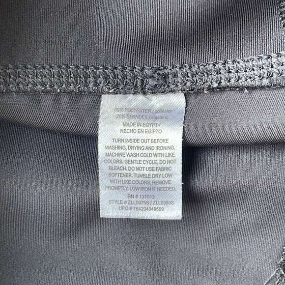 Z by Zobha Carbon Stripe Com-pression Leggings, Medium - Picture 8 of 12